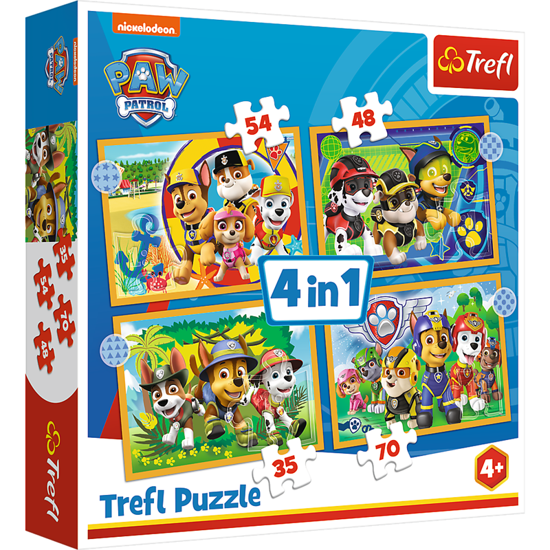 Pussel Paw Patrol 4 i 1 