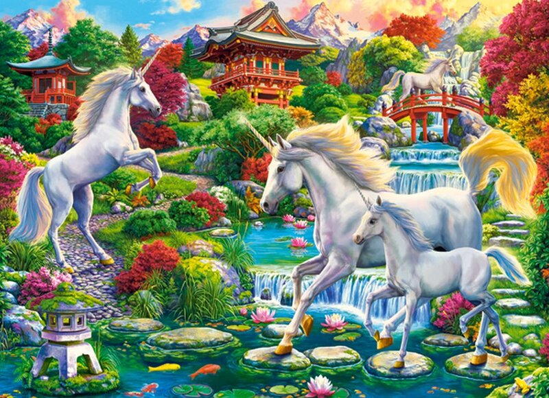 Pussel Unicorn Garden 300 bitar