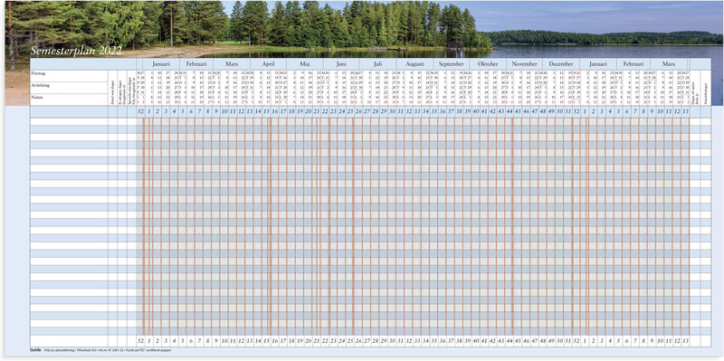 Semesterplan, FSC Mix