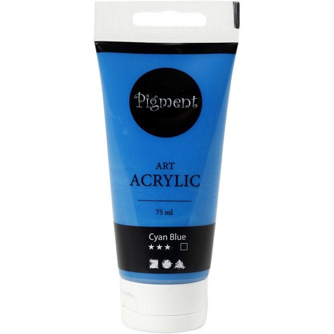 Akrylfärg Art Acrylic tub 75 ml klarblå