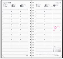 Kalender 2025 Interplano II svart plast